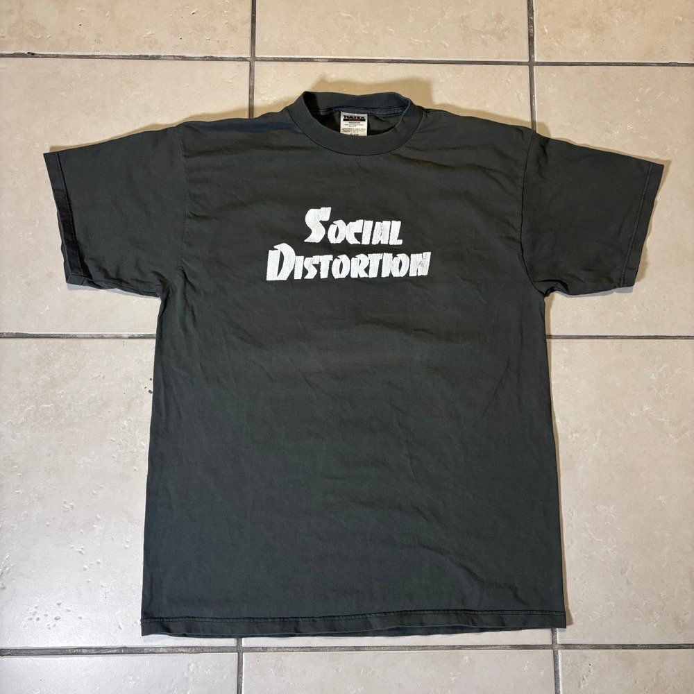 Vintage Social Distortion White Light White Heat White Trash Shirt Tultex XL
